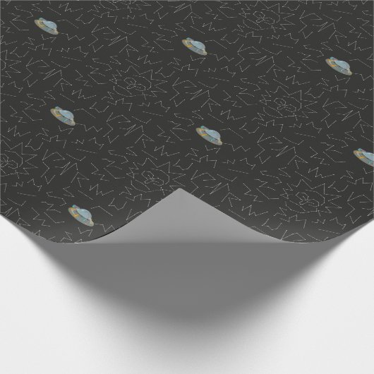 RICK EN MORTY™ | Rick Constellation Pattern Cadeaupapier (Hoek)