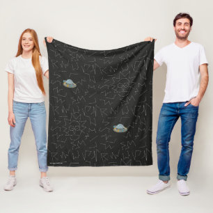RICK EN MORTY™ Rick Constellation Pattern Fleece Deken