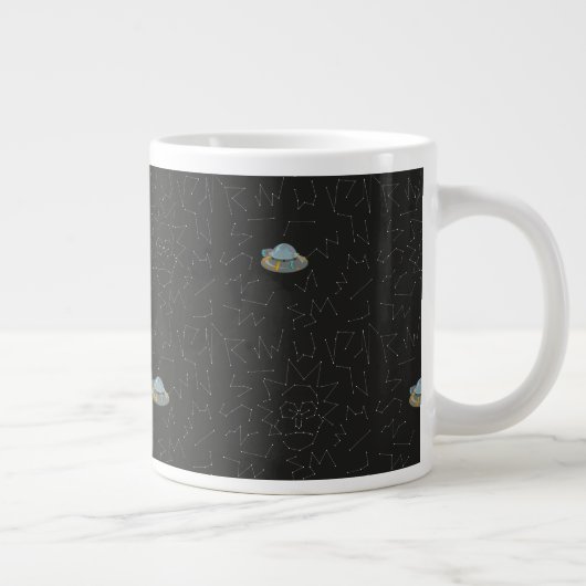 RICK EN MORTY™ | Rick Constellation Pattern Grote Koffiekop (Rechts)
