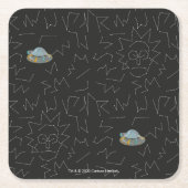 RICK EN MORTY™ | Rick Constellation Pattern Kartonnen Onderzetters (Voorkant)
