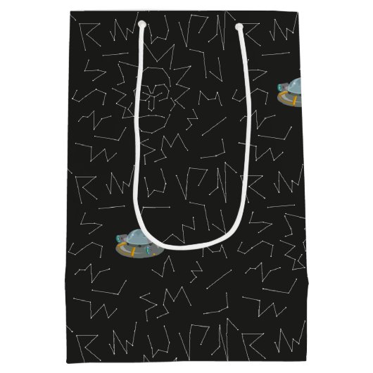 RICK EN MORTY™ | Rick Constellation Pattern Medium Cadeauzakje (Achterkant)
