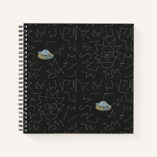 RICK EN MORTY™   Rick Constellation Pattern Notitieboek