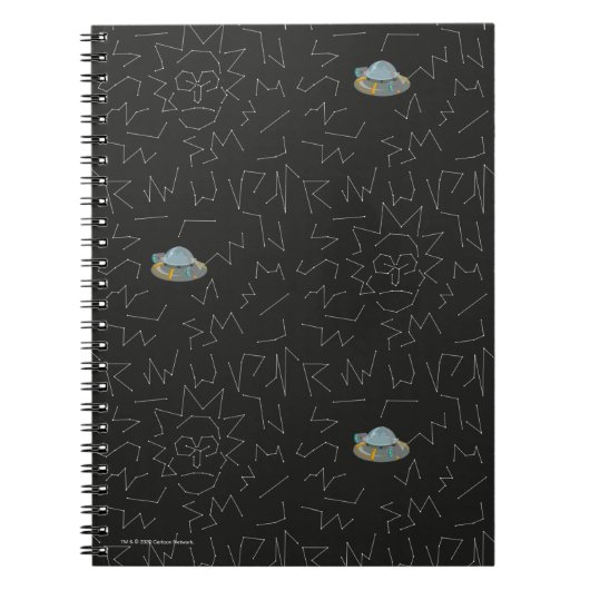 RICK EN MORTY™ | Rick Constellation Pattern Notitieboek (Voorkant)