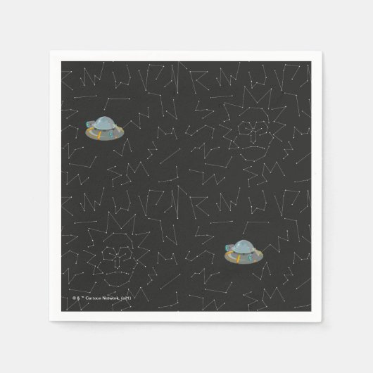 RICK EN MORTY™ | Rick Constellation Pattern Servet (Voorkant)
