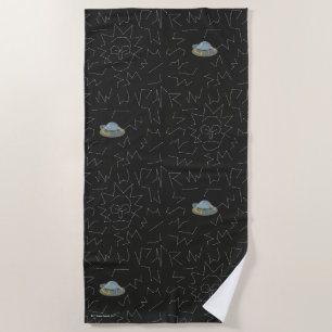 RICK EN MORTY™ Rick Constellation Pattern Strandlaken