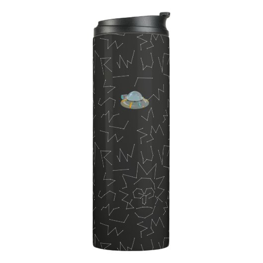 RICK EN MORTY™ | Rick Constellation Pattern Thermosbeker (Gedraaid links)