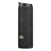 RICK EN MORTY™ | Rick Constellation Pattern Thermosbeker (Geroteerd rechts)