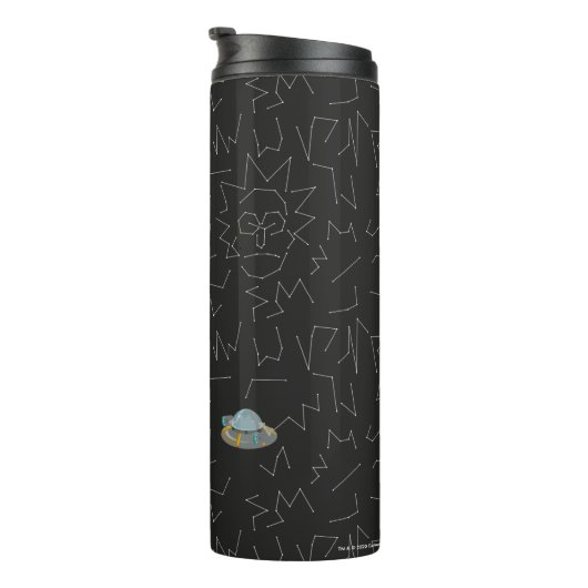 RICK EN MORTY™ | Rick Constellation Pattern Thermosbeker (Geroteerd rechts)