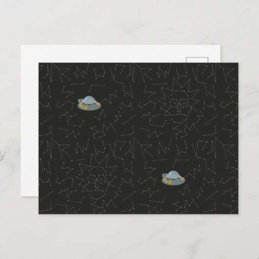 RICK EN MORTY™ | Rick Constellation Pattern Uitnodiging Briefkaart (Voorkant / Achterkant)