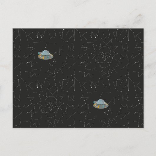 RICK EN MORTY™ | Rick Constellation Pattern Uitnodiging Briefkaart (Voorkant)