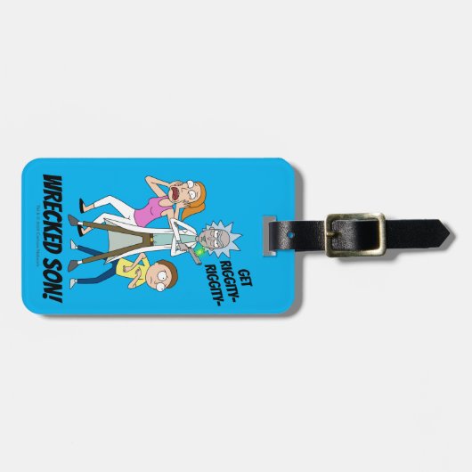 RICK EN MORTY™ | Rick, Morty en Summer Bagagelabel (Voorkant horizontaal)