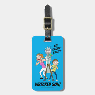 RICK EN MORTY™ Rick, Morty en Summer Bagagelabel