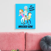 RICK EN MORTY™ | Rick, Morty en Summer Canvas Afdruk (Insitu (Woonkamer))
