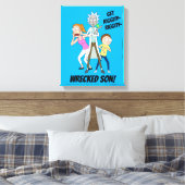 RICK EN MORTY™ | Rick, Morty en Summer Canvas Afdruk (Insitu (Slaapkamer))