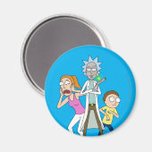 RICK EN MORTY™ | Rick, Morty en Summer Magneet (Voorkant / Achterkant)