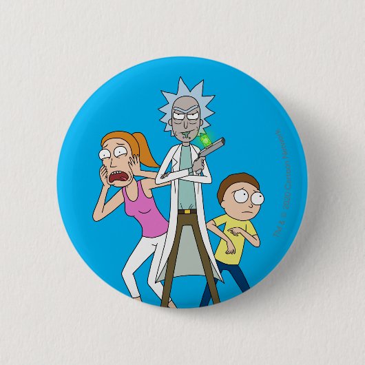 RICK EN MORTY™ | Rick, Morty en Summer Ronde Button 5,7 Cm (Voorkant)