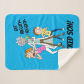 RICK EN MORTY™ | Rick, Morty en Summer Sherpa Deken (Voorkant (horizontaal))