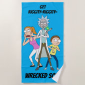 RICK EN MORTY™ | Rick, Morty en Summer Strandlaken (Voorkant)