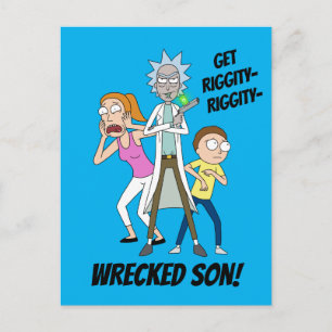 RICK EN MORTY™   Rick, Morty en Summer Uitnodiging Briefkaart