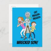 RICK EN MORTY™ | Rick, Morty en Summer Uitnodiging Briefkaart (Voorkant / Achterkant)