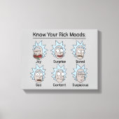RICK EN MORTY™ | Rick's Moods Canvas Afdruk (Voorkant)
