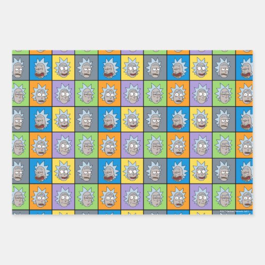 RICK EN MORTY™ | Rick's Moods Inpakpapier Vel (Voorkant)