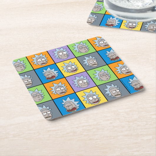 RICK EN MORTY™ | Rick's Moods Kartonnen Onderzetters (Schuin)