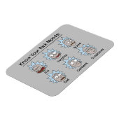 RICK EN MORTY™ | Rick's Moods Magneet (Linkerzijde)