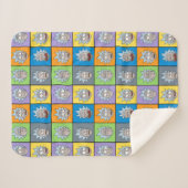 RICK EN MORTY™ | Rick's Moods Sherpa Deken (Voorkant (horizontaal))