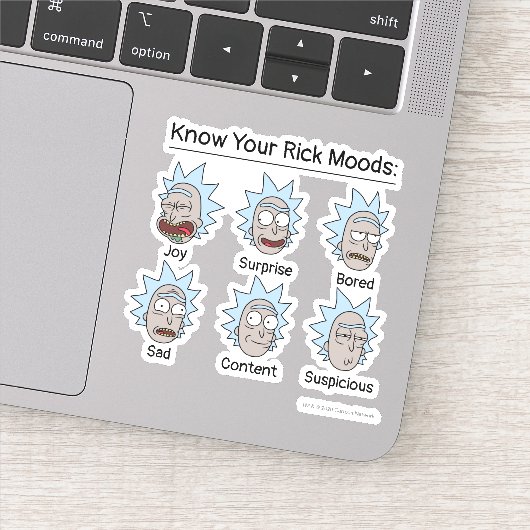 RICK EN MORTY™ | Rick's Moods Sticker (Detail)