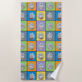 RICK EN MORTY™ | Rick's Moods Strandlaken (Voorkant)