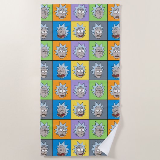 RICK EN MORTY™ | Rick's Moods Strandlaken (Voorkant)