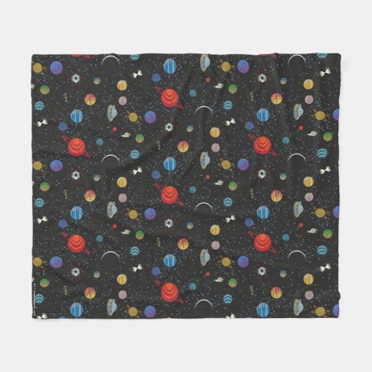 RICK EN MORTY™ | Ruimtepatroon Fleece Deken (Voorkant (Horizontaal))