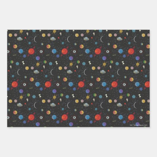 RICK EN MORTY™ | Ruimtepatroon Inpakpapier Vel (Voorkant 3)