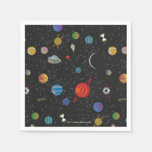 RICK EN MORTY™   Ruimtepatroon Servet