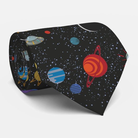 RICK EN MORTY™ | Ruimtepatroon Stropdas (Opgerold)