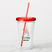 RICK EN MORTY™ | Ruimtevaartak- en defensiematerie Acryl Drinkbeker (Achterkant)