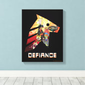 RICK EN MORTY™ | Ruimtevaartak- en defensiematerie Canvas Afdruk (Insitu (Houten vloer))