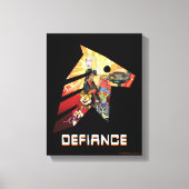 RICK EN MORTY™ | Ruimtevaartak- en defensiematerie Canvas Afdruk (Voorkant)