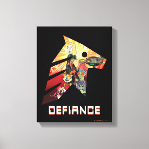 RICK EN MORTY™   Ruimtevaartak- en defensiematerie Canvas Afdruk