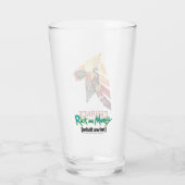 RICK EN MORTY™ | Ruimtevaartak- en defensiematerie Glas (Achterkant)