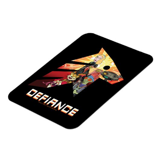 RICK EN MORTY™ | Ruimtevaartak- en defensiematerie Magneet (Linkerzijde)