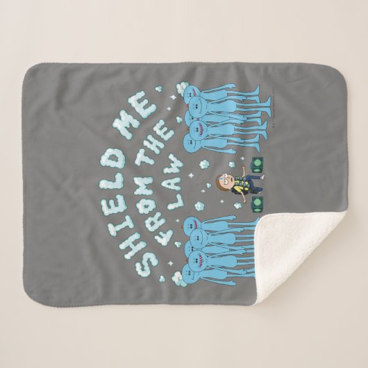RICK EN MORTY™ | Schrapping van de wet Sherpa Deken (Voorkant (horizontaal))