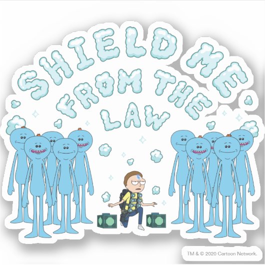 RICK EN MORTY™ | Schrapping van de wet Sticker (Voorkant)