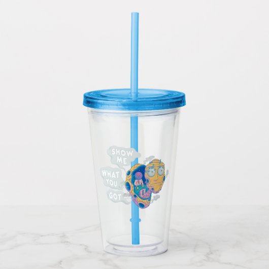 RICK EN MORTY™ | SHOW ME WAT JE HEBT ACRYL DRINKBEKER (Voorkant)