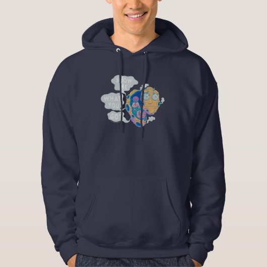 RICK EN MORTY™ | SHOW ME WAT JE HEBT HOODIE (Voorkant)