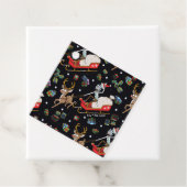 Rick en Morty | Slaappatroon met kerstrendieren Bedankjes Labels (In situ)