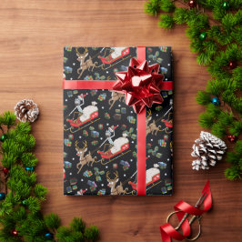 Rick en Morty | Slaappatroon met kerstrendieren Cadeaupapier