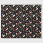 Rick en Morty | Slaappatroon met kerstrendieren Cadeaupapier (Vlak)