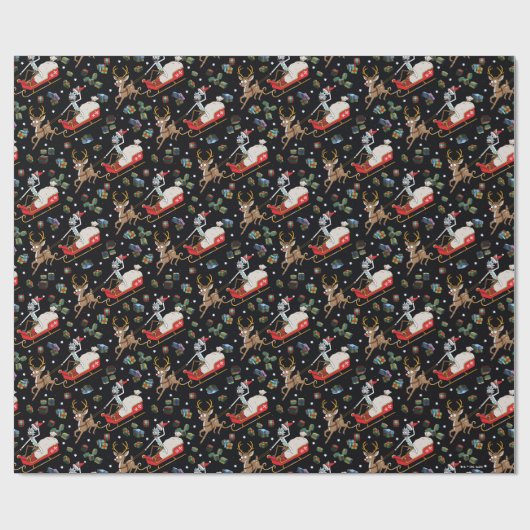 Rick en Morty | Slaappatroon met kerstrendieren Cadeaupapier (Vlak)